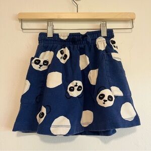 Hanna Andersson Panda Drawstring Skirt with Pockets Girl’s Size 5